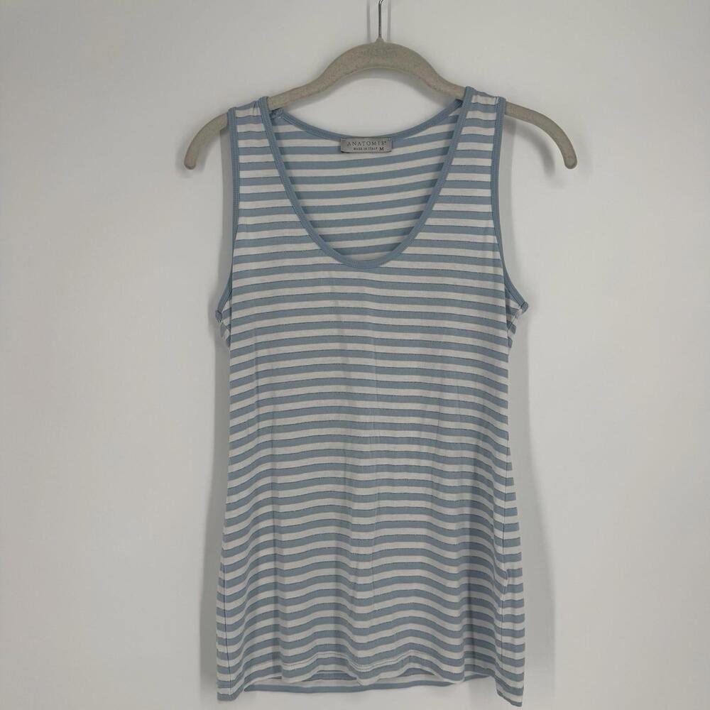 Anatomie Blue and White Striped Tank Top
